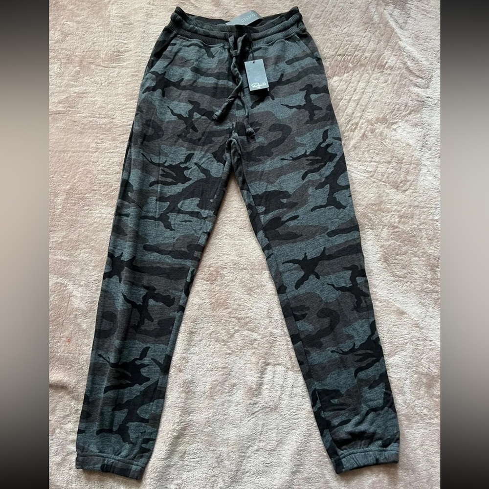 RAILS KINGSTON IRON CAMO DRAW-CORD JOGGER‎ PANTS SIZE SMALL